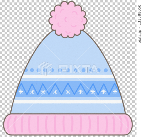 Cute Winter Cartoon Knitwear blue beanies Cold Weather 133599050