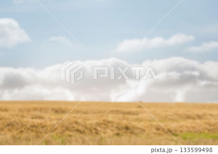 Landscape against cloudy sky 133599498