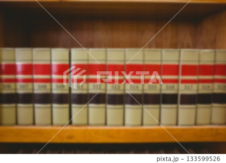Books on shelf in library Books on shelf in library 133599526