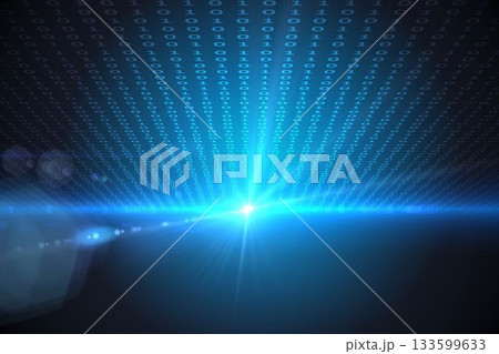 Technical background with binary code 133599633