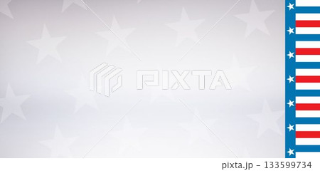 American flag against stary background 133599734