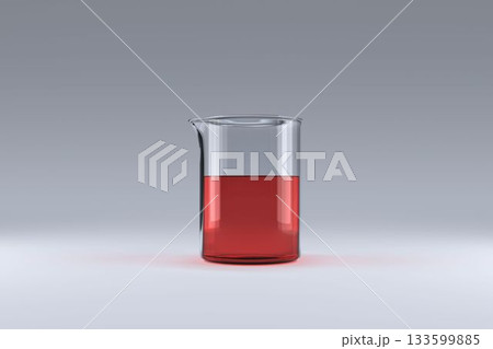 Flask with chemical solution 133599885