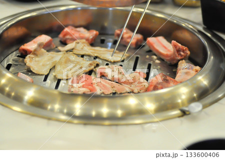 grilled pork , grilled pork in the oven 133600406