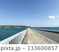 沖縄の古宇利大橋を歩いて古宇利島に向かう 133600857