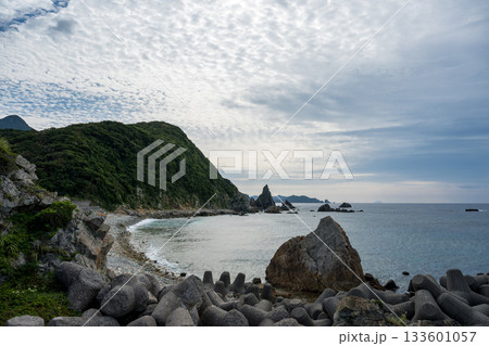 鹿児島枕崎の海岸線 133601057