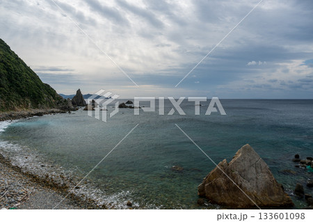 鹿児島枕崎の海岸線 133601098