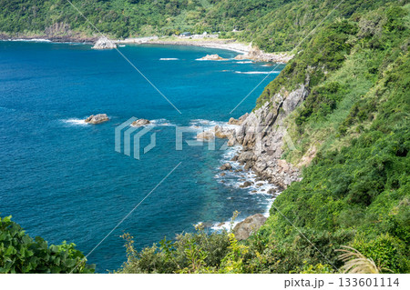 鹿児島枕崎の海岸線 鹿児島枕崎の海岸線 133601114