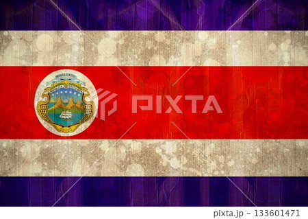 Costa rica flag in grunge effect Costa rica flag in grunge effect 133601471