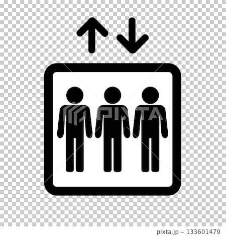 Elevator mark pictogram illustration 133601479