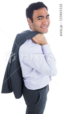 Smiling businessman standing 133601528