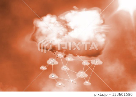 Cloud computing background 133601580