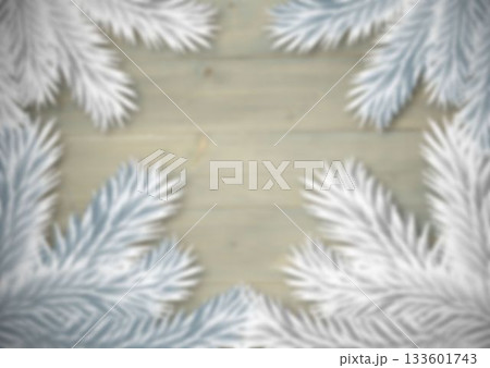 Blurred fir tree branches 133601743