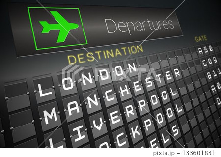 Black departures board for england Black departures board for england 133601831