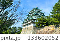 名古屋城と青空と自然 133602052