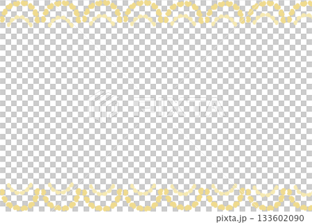 A semicircular frame of pale yellow hearts 133602090