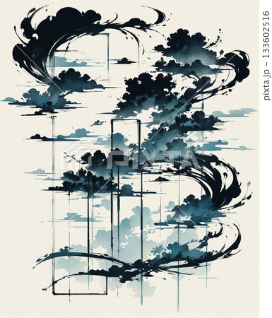 和風背景 和風背景 133602516