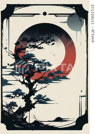 和風背景 133602518