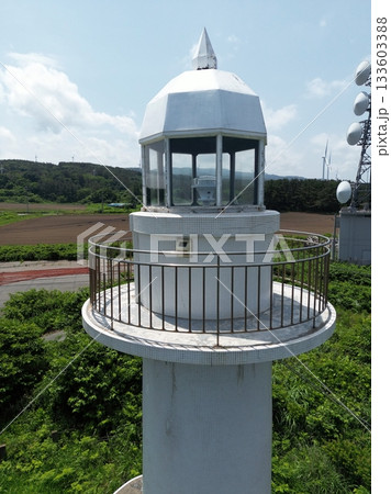 青森　深浦　大戸瀬埼灯台（ドローン撮影） 133603388