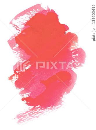 かすれた水彩素材（赤） 133603419