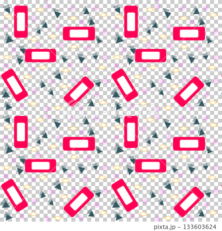 seamless pattern with gift boxes and dots 133603624