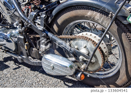 ハーレーダビッドソンの車体後輪 133604541