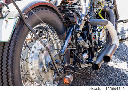 ハーレーダビッドソンの車体後輪 133604543