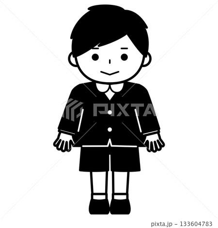 制服姿の男の子 133604783