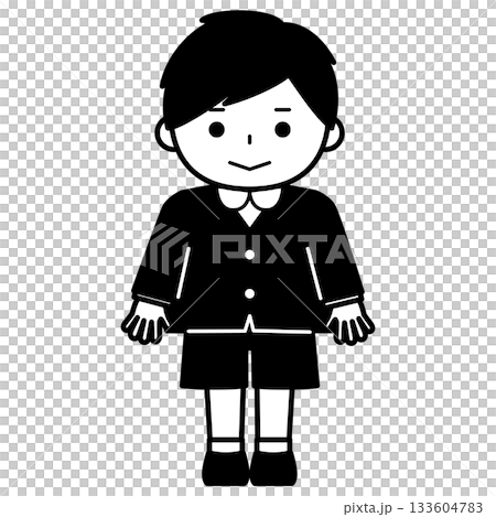 制服姿の男の子 133604783