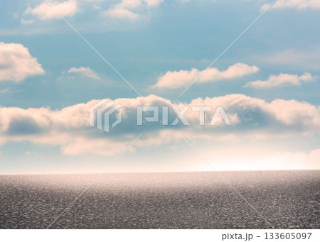 Desert landscape with blue sky Desert landscape with blue sky 133605097