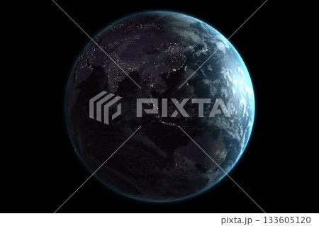 Space view of earth with Asia 133605120