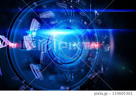 Blue glowing technology design Blue glowing technology design 133605301