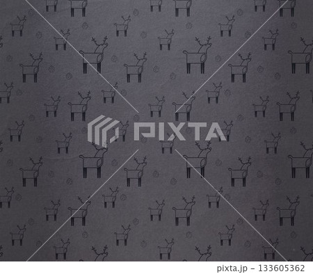 Digitally generated Grey reindeer pattern 133605362