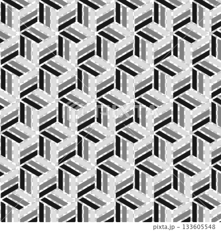Swatch compatible Tortoiseshell Ajiro Japanese traditional pattern background material texture seamless black gray Swatch compatible Tortoiseshell Ajiro Japanese traditional pattern background material texture seamless black gray 133605548