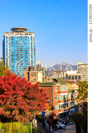 南山ロープーウエイから観た秋の風景 南山ロープーウエイから観た秋の風景 133605588