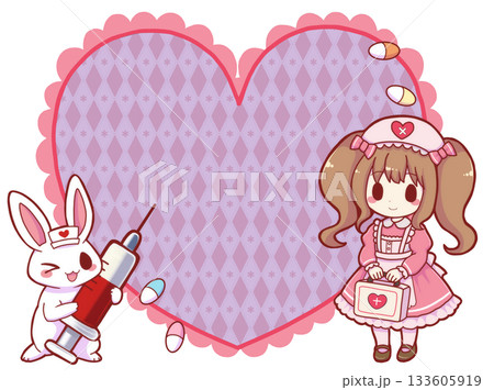 医療系ロリィタな文字入れ素材 133605919