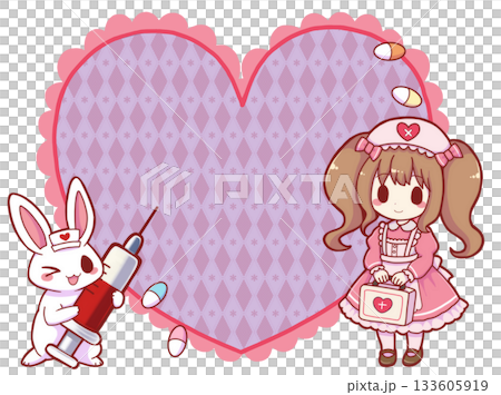 医療系ロリィタな文字入れ素材 133605919