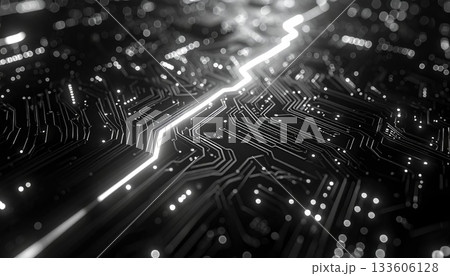 《AI画像》電子回路のクローズアップ 133606128