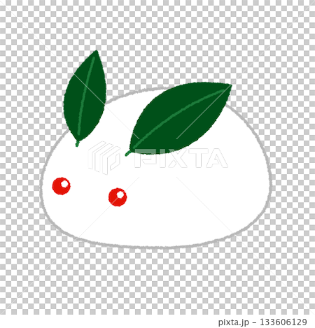 Snow rabbit illustration 133606129