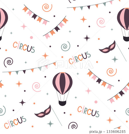 circus seamless pattern 133606285