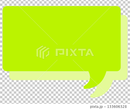Simple color speech bubble - square Simple color speech bubble - square 133606328