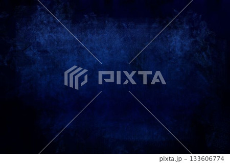 Abstract digital graphic canvas is featuring dark blue smoky grunge textures with cloudy patterns 133606774