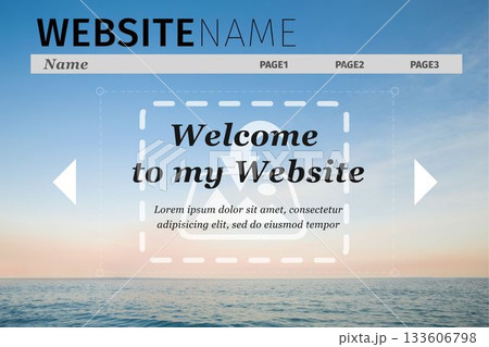 Composite image of build site interface 133606798