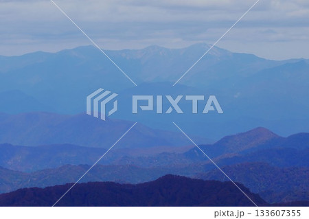 二王子岳山頂からの西朝日岳・中岳・大朝日岳 133607355
