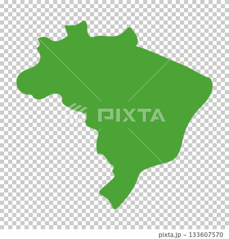ブラジルの地図 アイコン 133607570