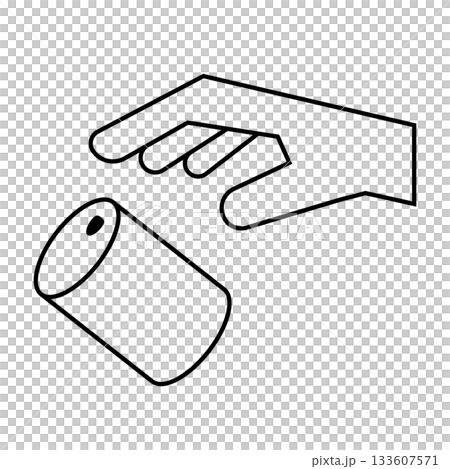 Can littering pictogram 133607571