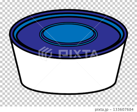 保存容器　タッパー　イラスト素材　1 133607684