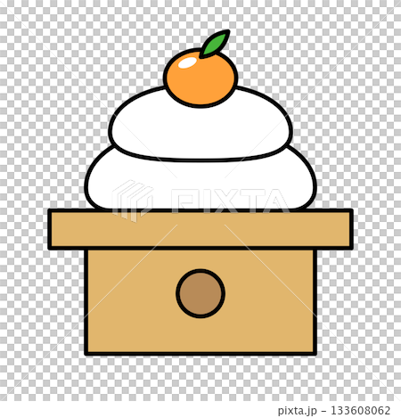 Kagami mochi icon 133608062