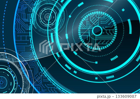 Futuristic technological background 133609087