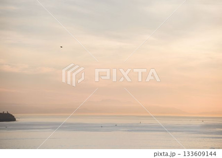 Scenic view of ocean against sky 133609144