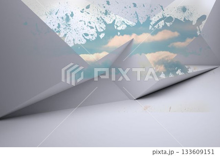 Splash showing cloudy sky 133609151